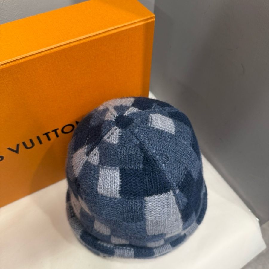 Louis Vuitton 藍色棋盤格針織毛帽｜Classic Trend CT精品｜台北東區實體-3