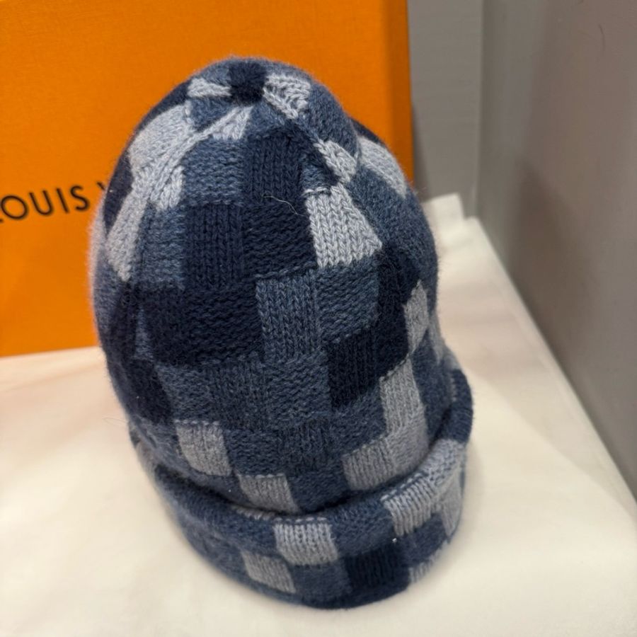 Louis Vuitton 藍色棋盤格針織毛帽｜Classic Trend CT精品｜台北東區實體-6