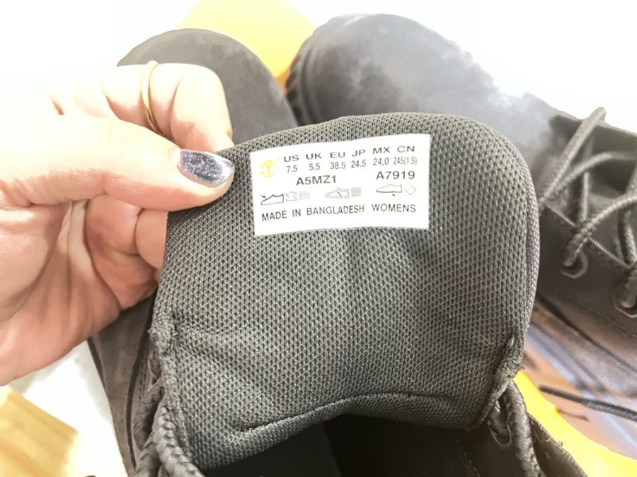 Timberland防潑水中筒靴24.5-2
