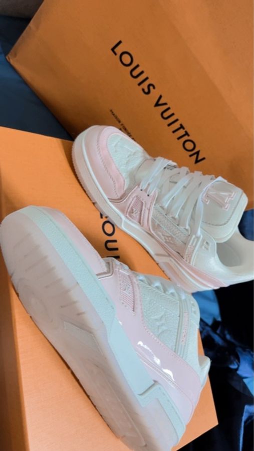LV Trainer 運動鞋 粉白配色|24號(適合23.5cm)|近全新-1