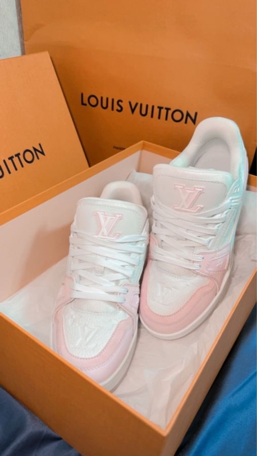 LV Trainer 運動鞋 粉白配色|24號(適合23.5cm)|近全新-2