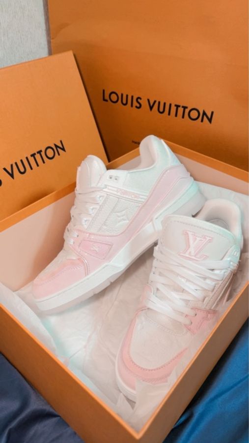 LV Trainer 運動鞋 粉白配色|24號(適合23.5cm)|近全新-3