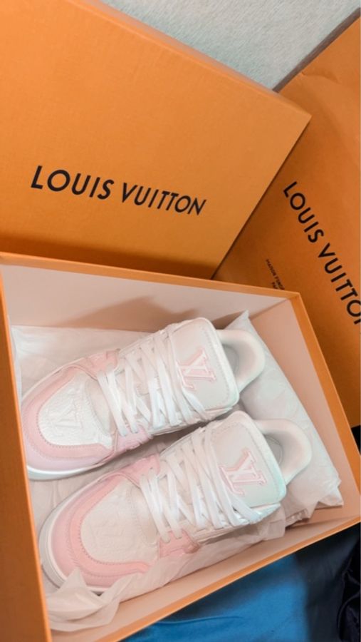 LV Trainer 運動鞋 粉白配色|24號(適合23.5cm)|近全新-4