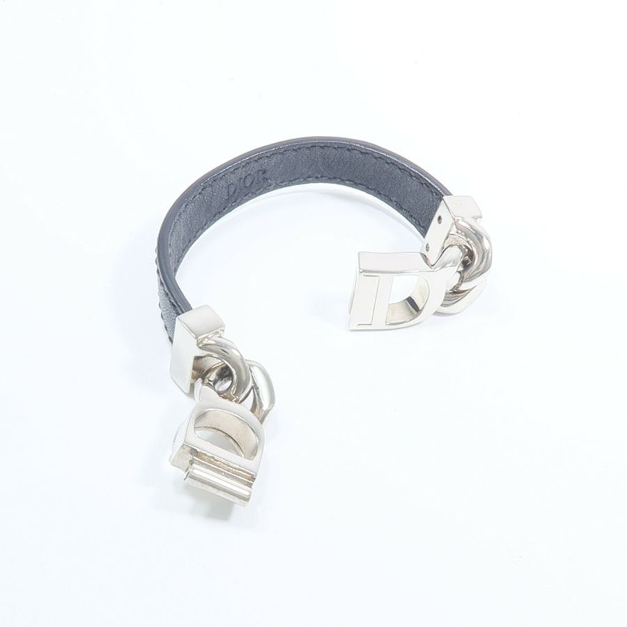 Dior 牛皮皮革/金屬CD Icon Bracelet手鏈-7