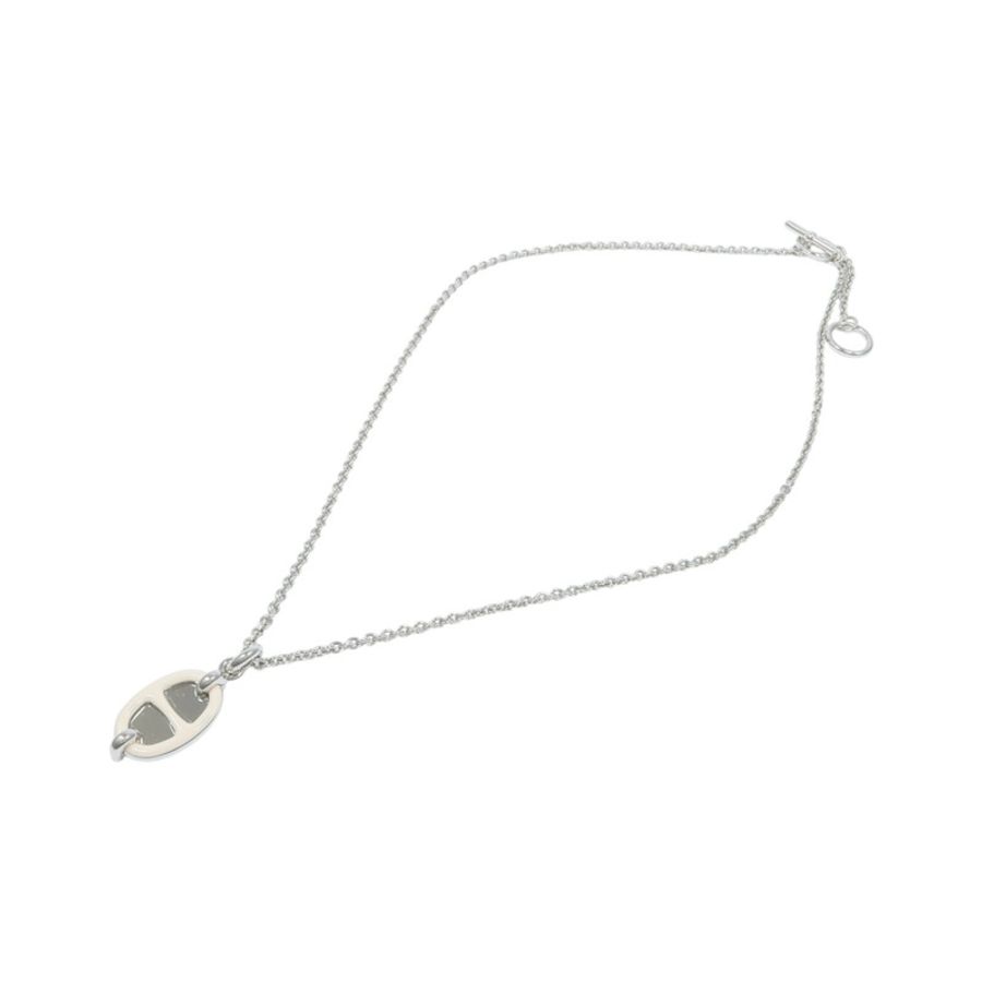 HERMES 金屬Mini Maillon Pendant項鍊-3