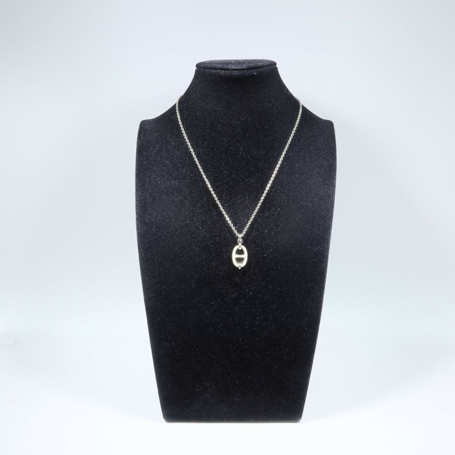 HERMES 金屬Mini Maillon Pendant項鍊-7