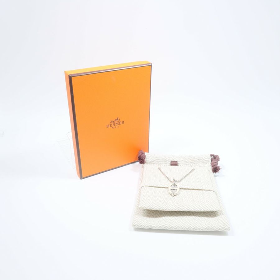 HERMES 金屬Mini Maillon Pendant項鍊-8