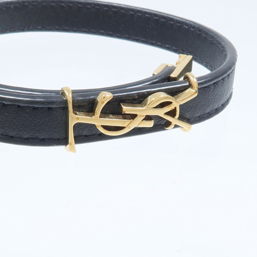 SAINT LAURENT 金屬/牛皮皮革Bracelet手鏈-8