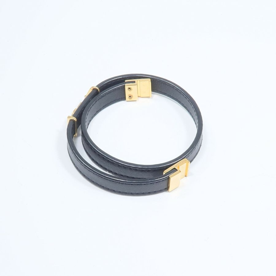 SAINT LAURENT 金屬/牛皮皮革Bracelet手鏈-9