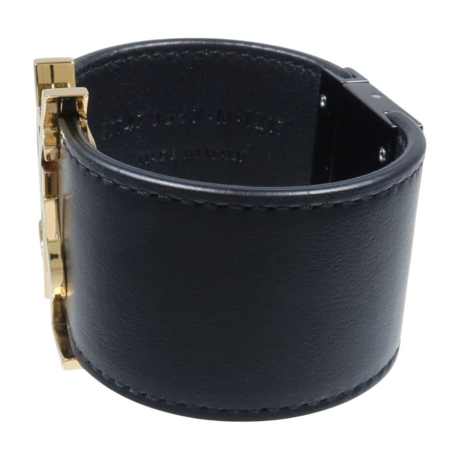 SAINT LAURENT 牛皮皮革/金屬Opyum Bracelet手鏈-1