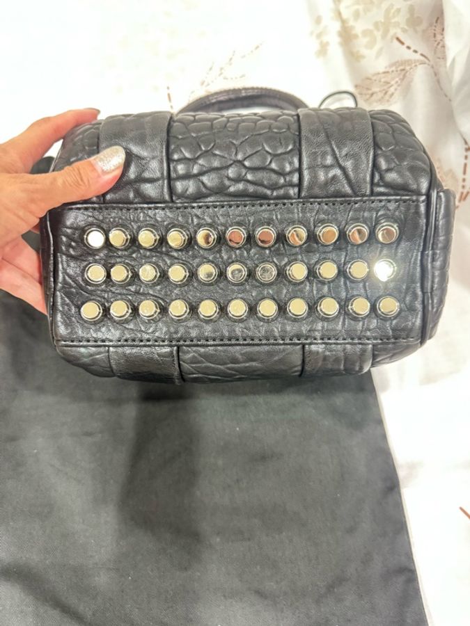 Alexander Wang rockie mini銀色鉚釘包-1