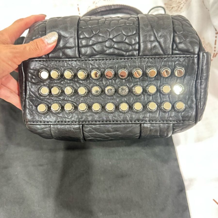 Alexander Wang rockie mini銀色鉚釘包-7