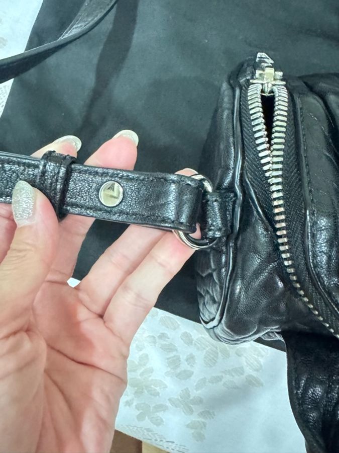 Alexander Wang rockie mini銀色鉚釘包-10