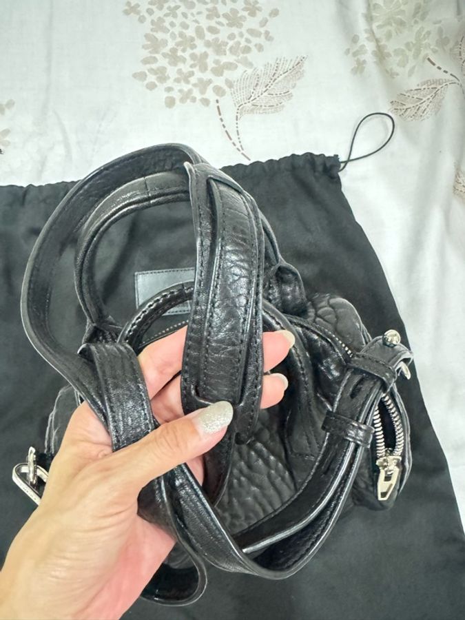 Alexander Wang rockie mini銀色鉚釘包-11