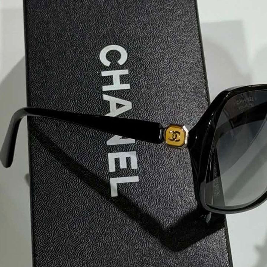 CHANEL香奈兒經典款大框墨鏡🌚閒置出售附防塵袋盒子-1