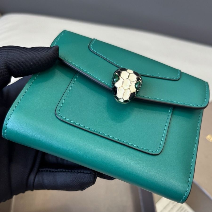 【全新品】寶格麗Bvlgari 蛇頭三折短款錢包短夾-4