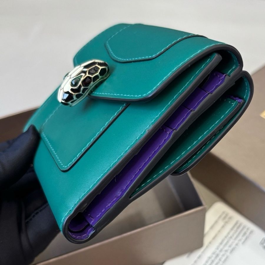 【全新品】寶格麗Bvlgari 蛇頭三折短款錢包短夾-5