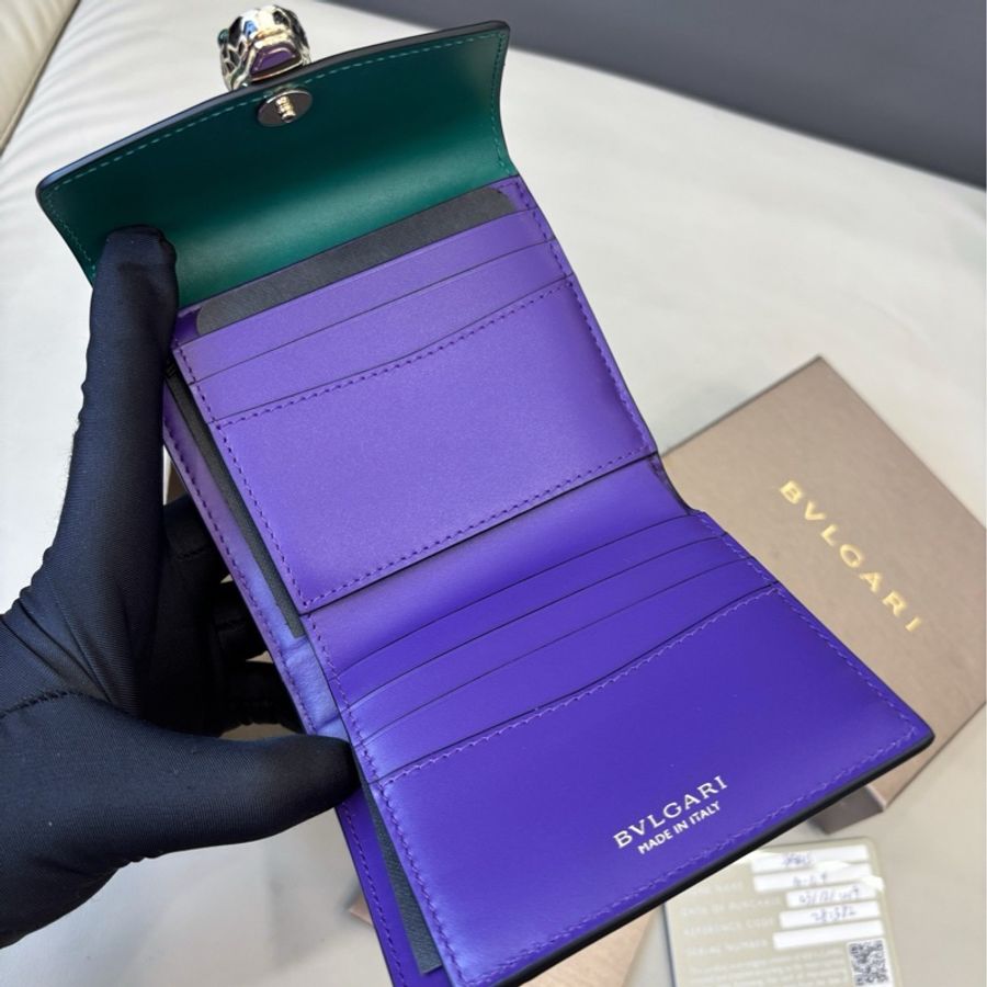 【全新品】寶格麗Bvlgari 蛇頭三折短款錢包短夾-6