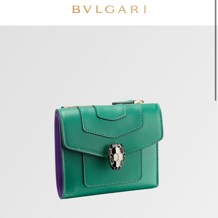 【全新品】寶格麗Bvlgari 蛇頭三折短款錢包短夾-8