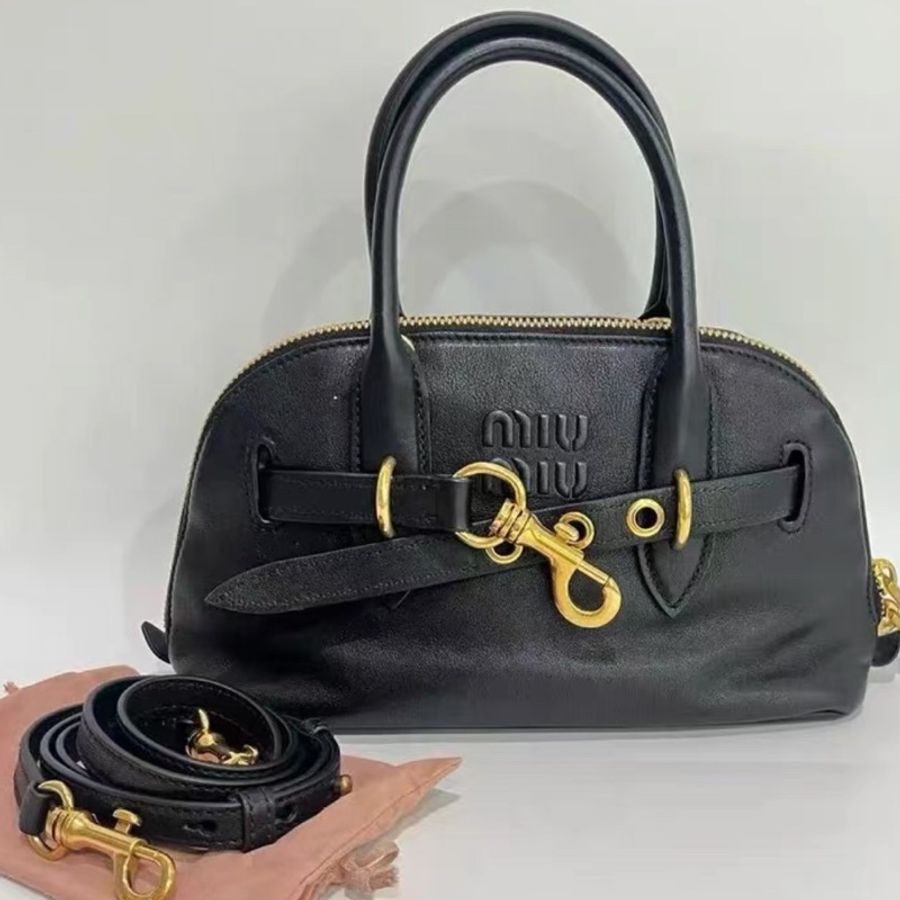 MIUMIU繆繆Aventure黑金貝殼包小號全網最低秒殺🧛🏻♀️-9