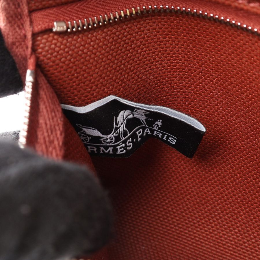 Herbag Zip 20 Mini Hunter牛皮 帆布 酒紅色 G刻 肩背包【HERMES 愛馬仕】 H086430CK-5