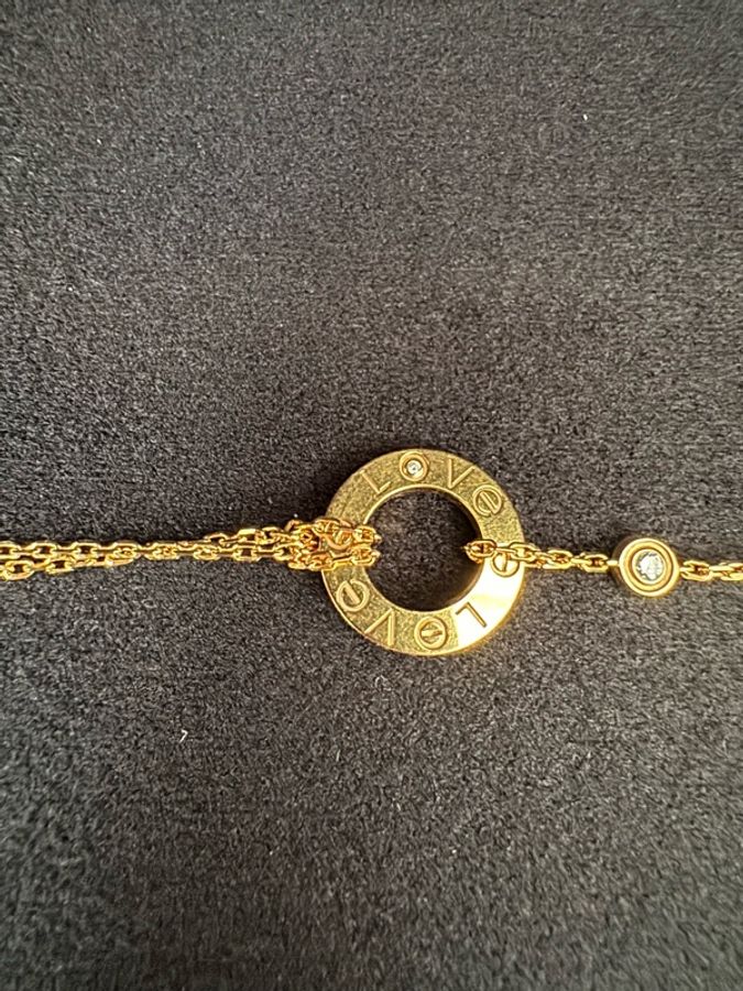 Cartier Love玫瑰金手鍊（超值價）-17