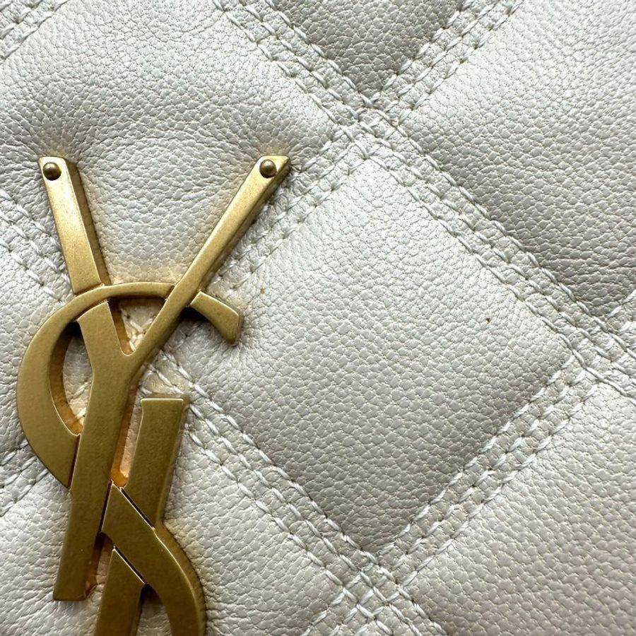 【美收精品】YSL Becky 菱格紋磁扣翻蓋肩背包 C-785【隔月月中將轉賣至日本 上架期限30天】-15