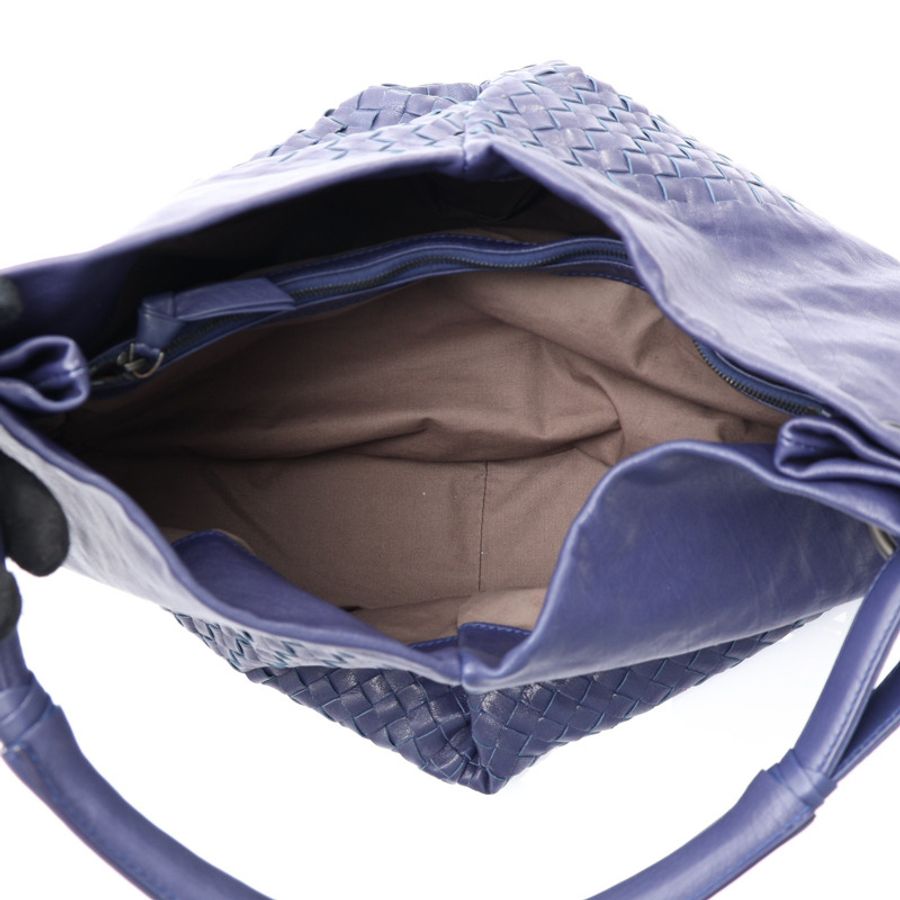 BOTTEGA VENETA BV 寶緹嘉 Fortune Cookie Hobo 肩背包 紫色 羊皮編織 131597 131597-3