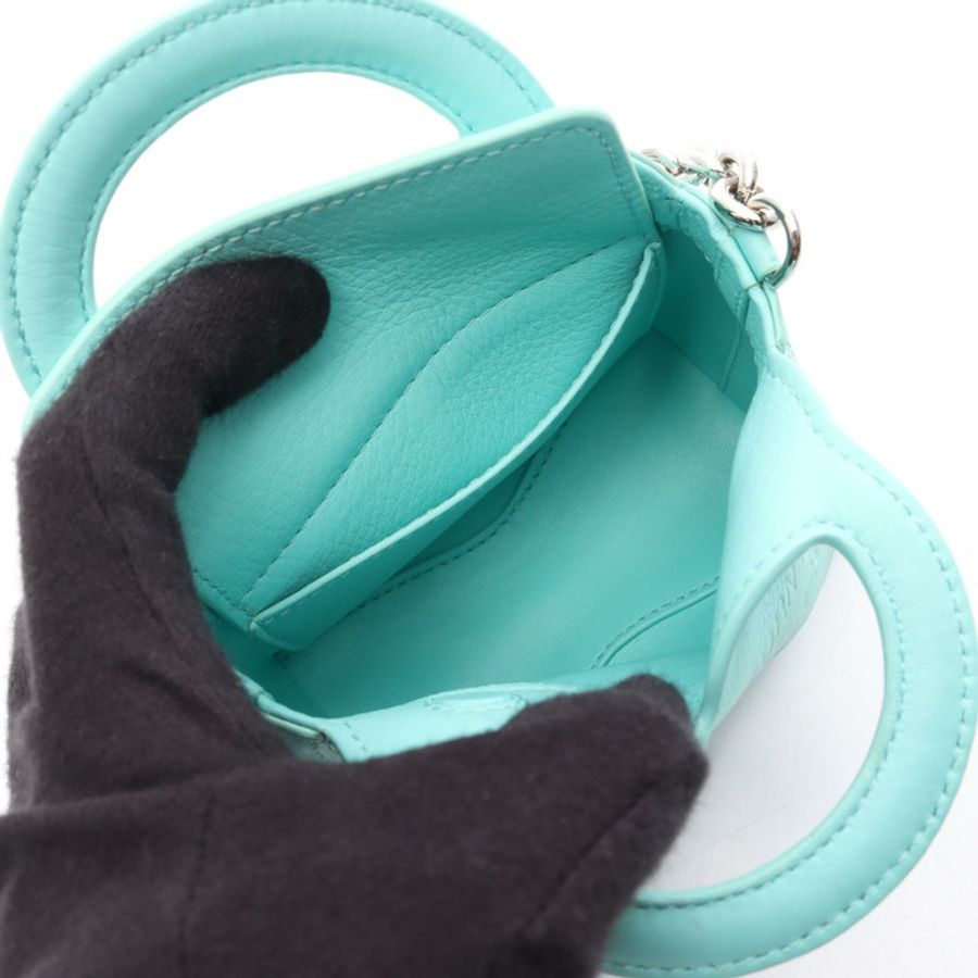 TIFFANY&CO 返回 TIFFANY Cham 肩挎包 皮革 綠色 二手-2
