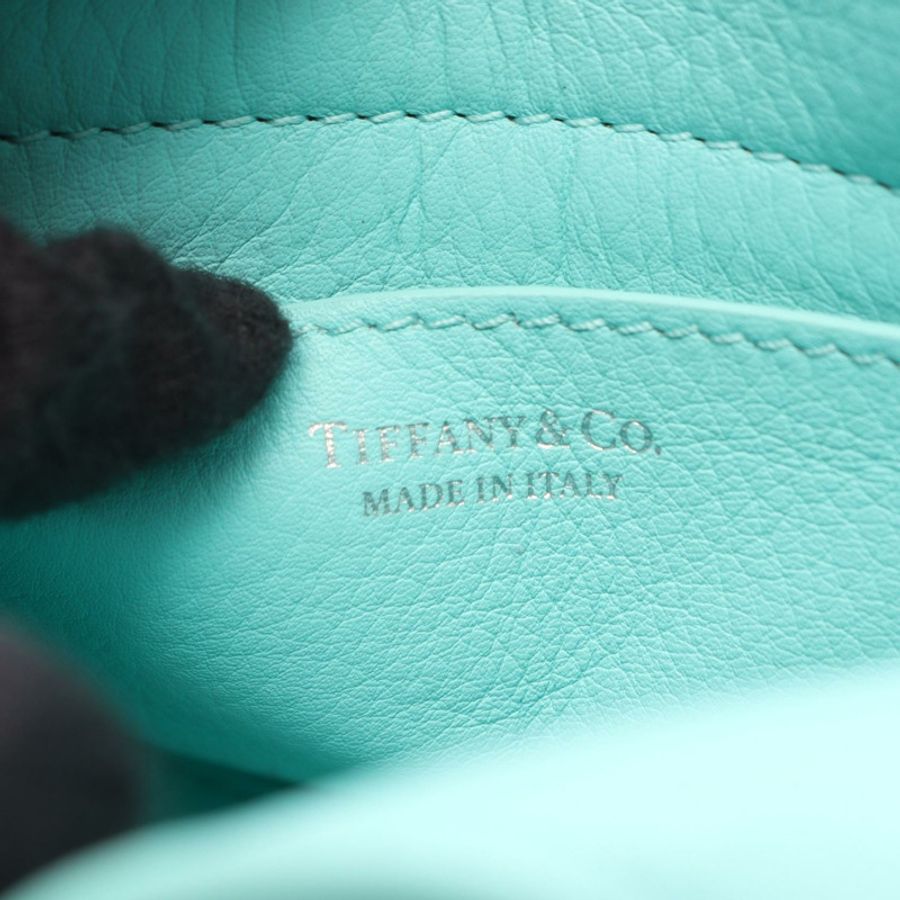 TIFFANY&CO 返回 TIFFANY Cham 肩挎包 皮革 綠色 二手-3