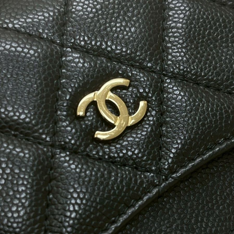 CHANEL 經典L型拉鍊零錢包 芯片款-4