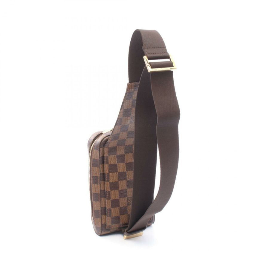 LOUIS VUITTON Geronimos 腰部斜背包 N51994 Damier 帆布 Ebene 二手 LV-1
