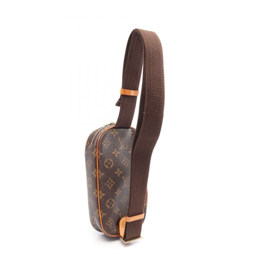 路易威登 Pochette Gange 腰包 M51870 Monogram 帆布皮革棕色二手-1
