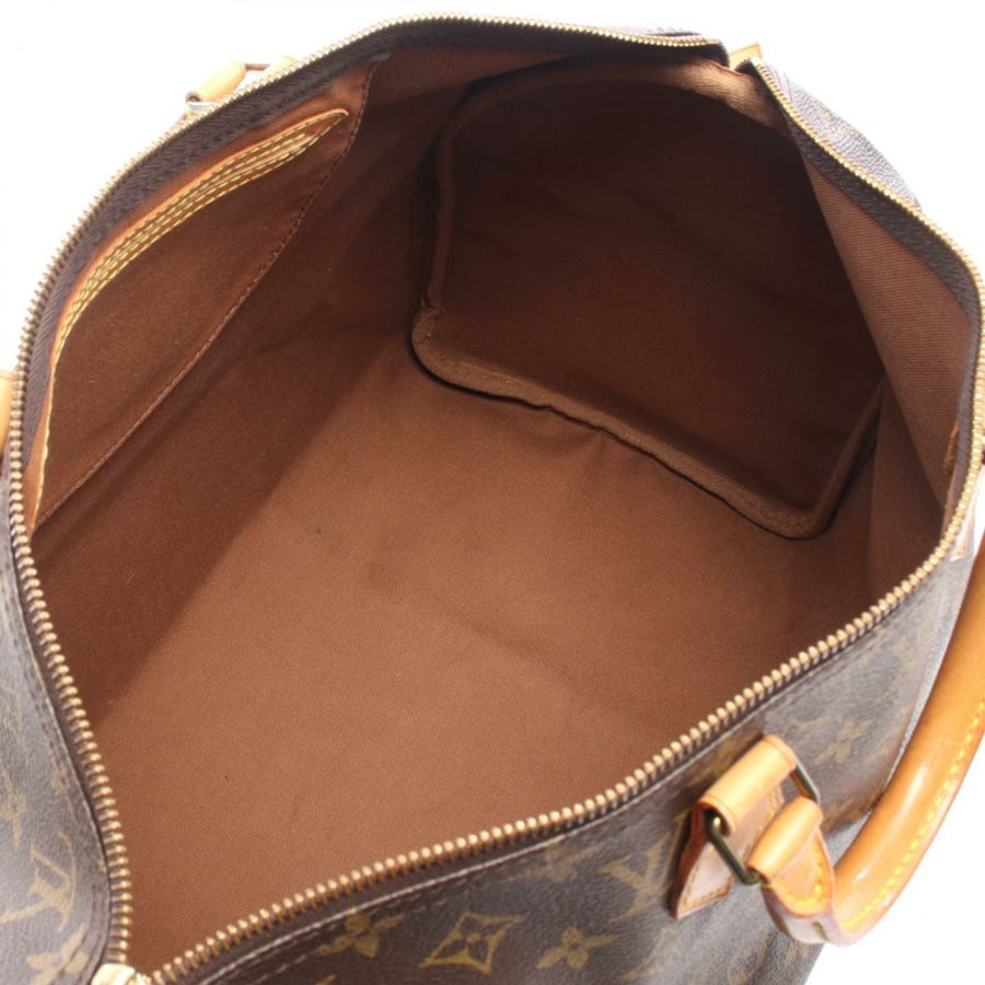 路易威登 Speedy 40 手提包 M41522 Monogram 帆布皮革棕色二手女士-2