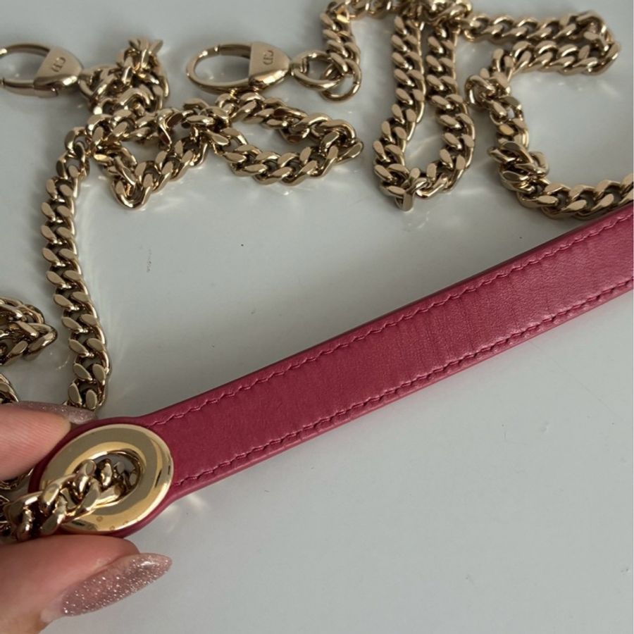 Dior 莓紅色黛妃包🎀好可愛-45