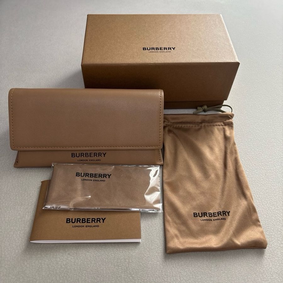 Burberry 方形太陽眼鏡墨鏡 3133 達芙妮玫瑰金漸層色-7