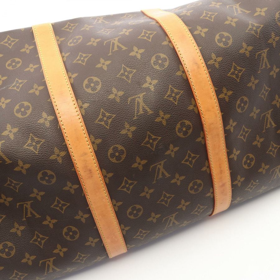 路易威登 Keepall60 手提包 M41422 Monogram 帆布皮革棕色二手 LV-7