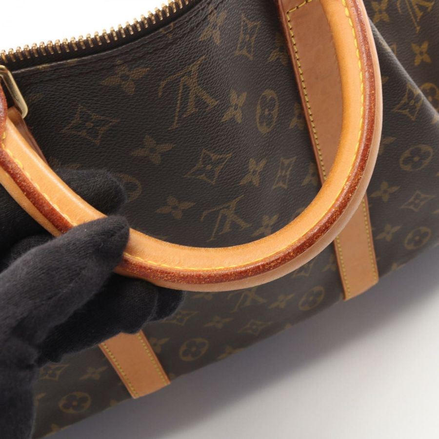 路易威登 Keepall60 手提包 M41422 Monogram 帆布皮革棕色二手 LV-10
