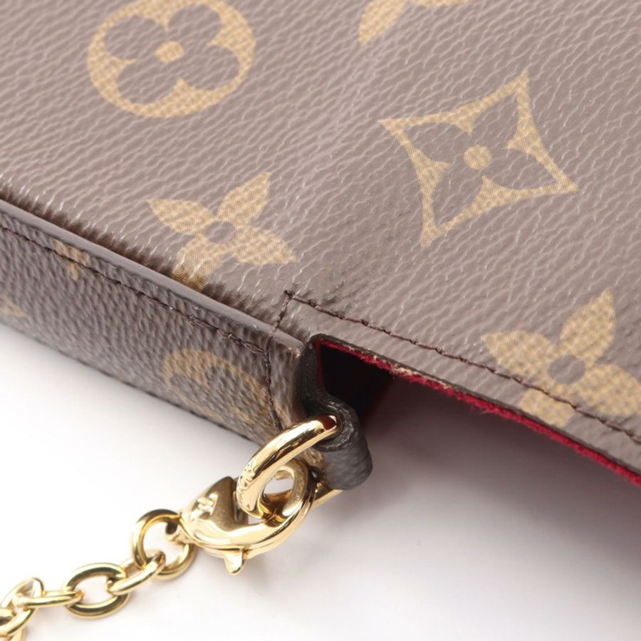 路易威登 Felicie Pochette 鏈條單背包 M81896 Monogram 帆布 二手 LV-5