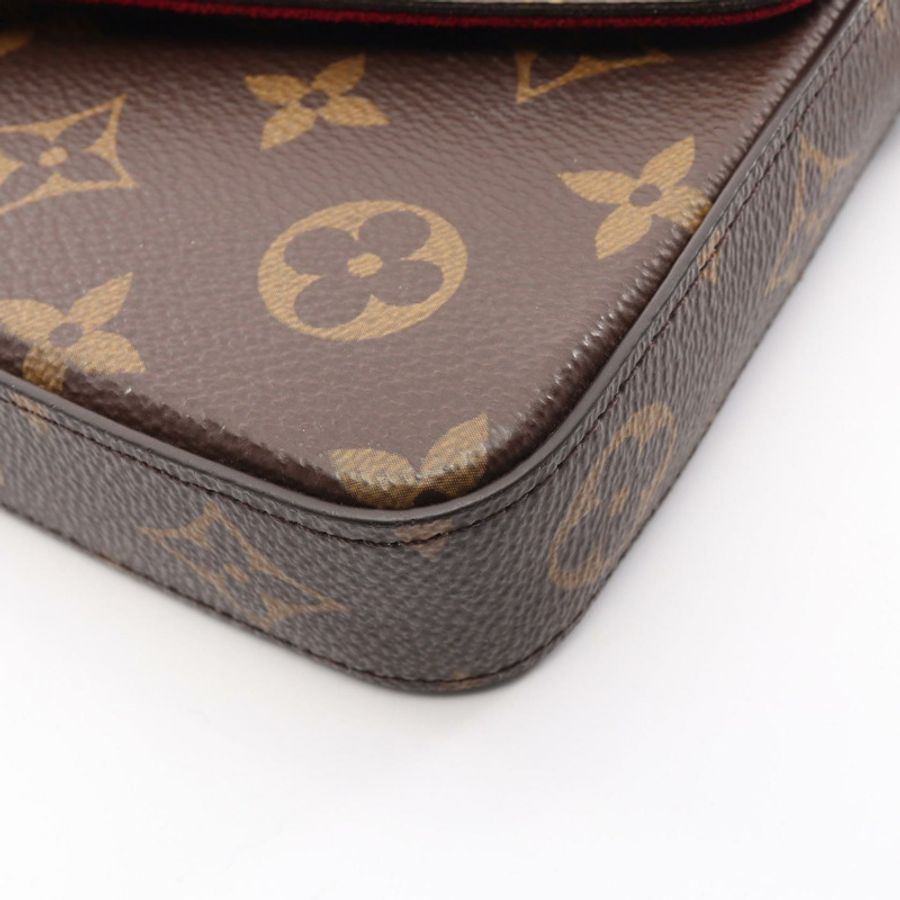 路易威登 Felicie Pochette 鏈條單背包 M81896 Monogram 帆布 二手 LV-6