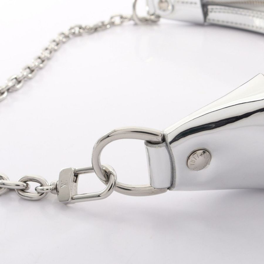 路易威登 Loop 斜背包 M11833 Monogram Miroir 帆布 銀色-5
