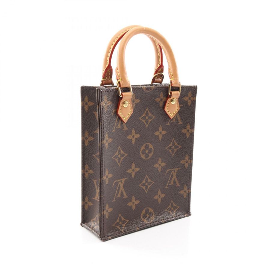 路易威登 Petite Sac Plat 單肩手提包 M69442 Monogram 帆布皮革 LV-1