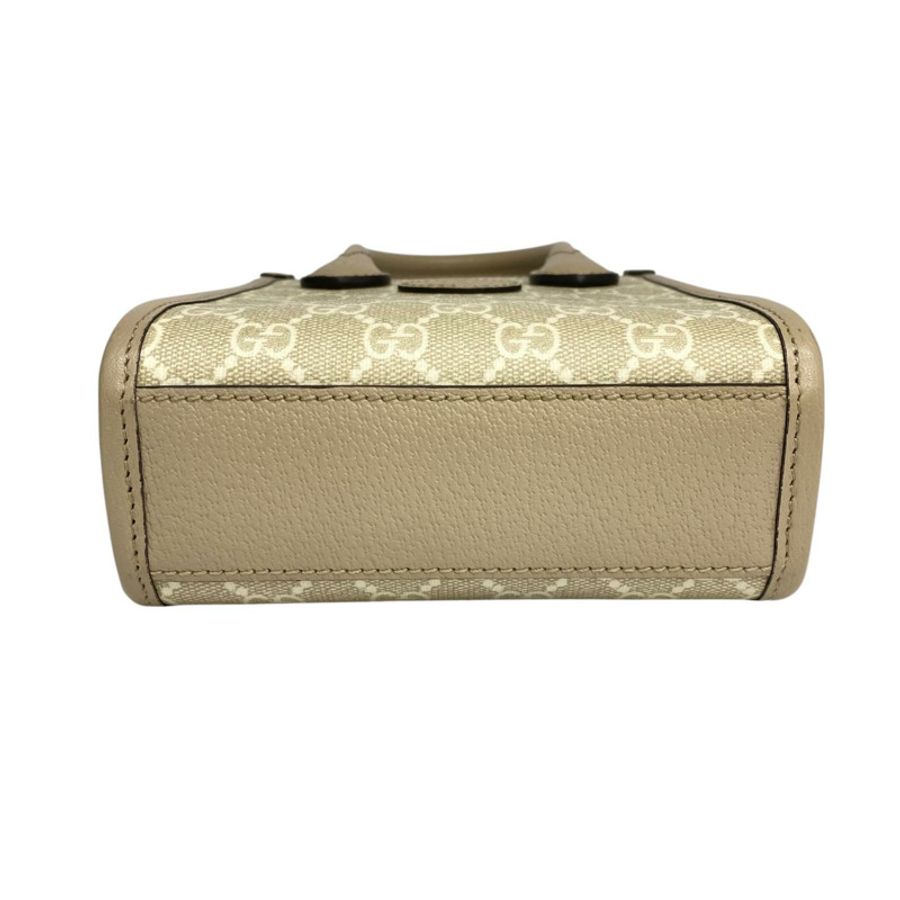 ☆ GUCCI 古馳 Beige Coated Canvas 2 way bag 淺褐色塗層帆布兩用袋 571623-267014711-5