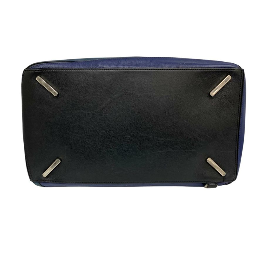 ☆ LOEWE 羅意威 Navy Calfskin Puzzle Shoulder Bag 深藍色小牛皮肩背包-267014793-4