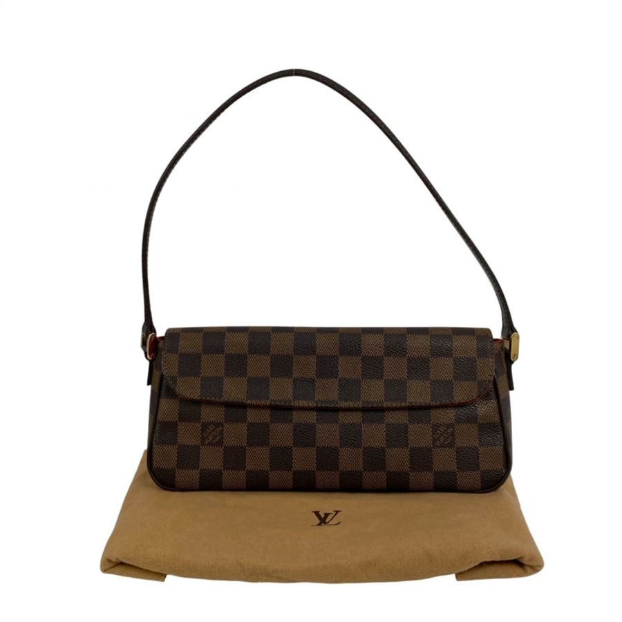 △ LOUIS VUITTON 路易·威登 Brown Coated Canvas Damier Recoleta Shoulder Bag 啡色塗層帆布經典格紋肩背包 N51299-267014862-0