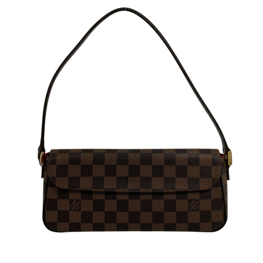 △ LOUIS VUITTON 路易·威登 Brown Coated Canvas Damier Recoleta Shoulder Bag 啡色塗層帆布經典格紋肩背包 N51299-267014862-1