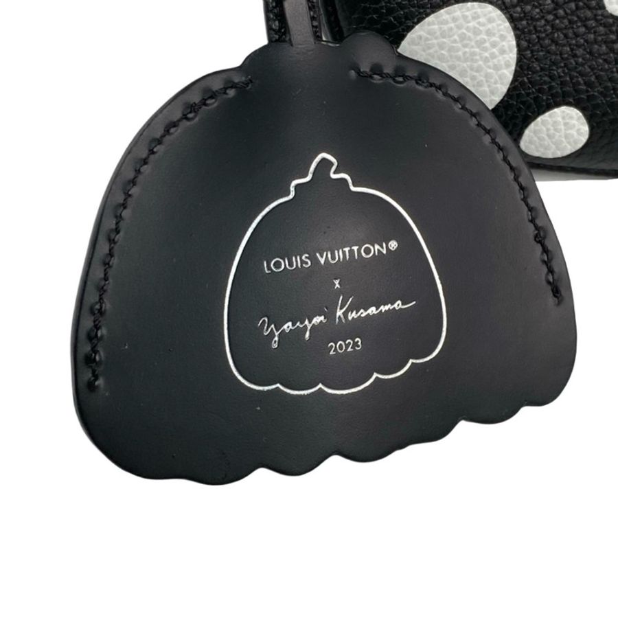 △ LOUIS VUITTON 路易·威登 Black Calfskin Monogram Empreinte Lv X YK Multi Pochette Accessoires Shoulder Bag 黑色小牛皮經典老花草間彌生聯名肩背包 M46410-267014679-29