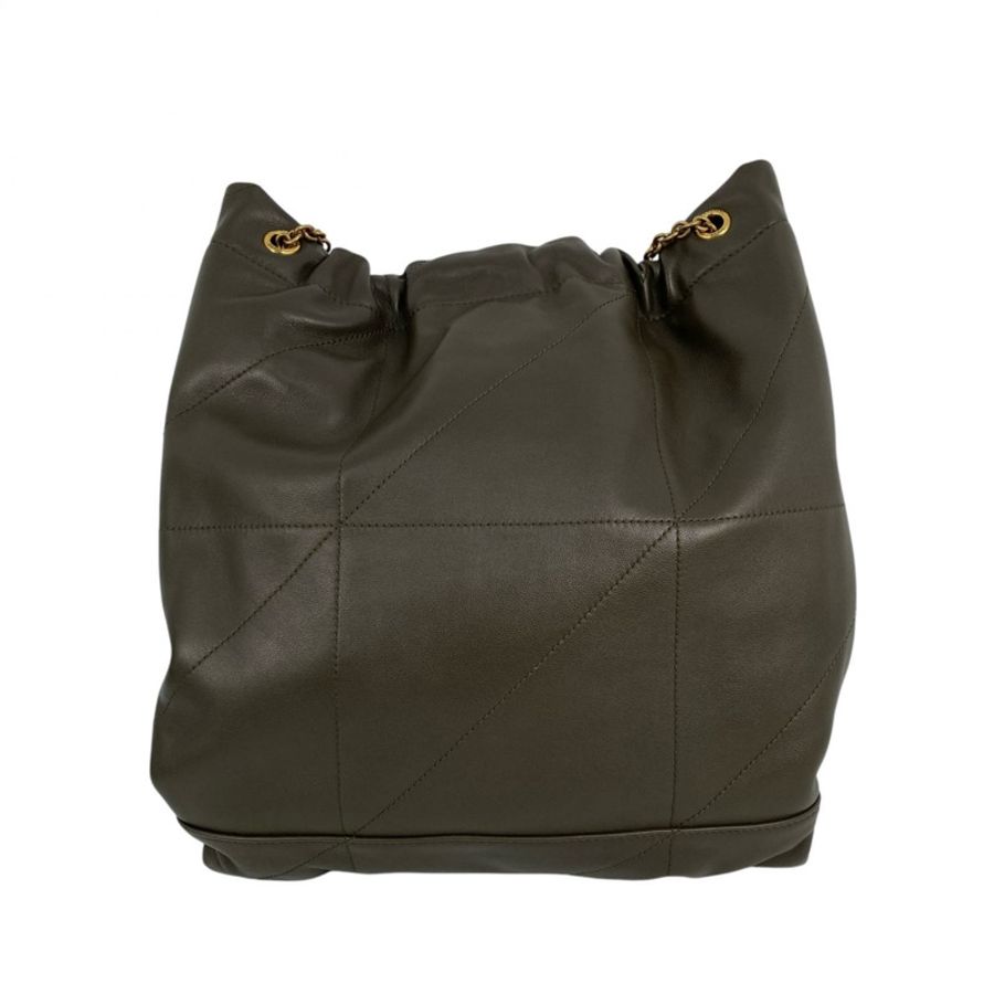 △ SAINT LAURENT 聖羅蘭 Brown Green Lambskin Jamie Shoulder Bag 啡綠色小羊皮肩背包 PMR781666-267014607-2