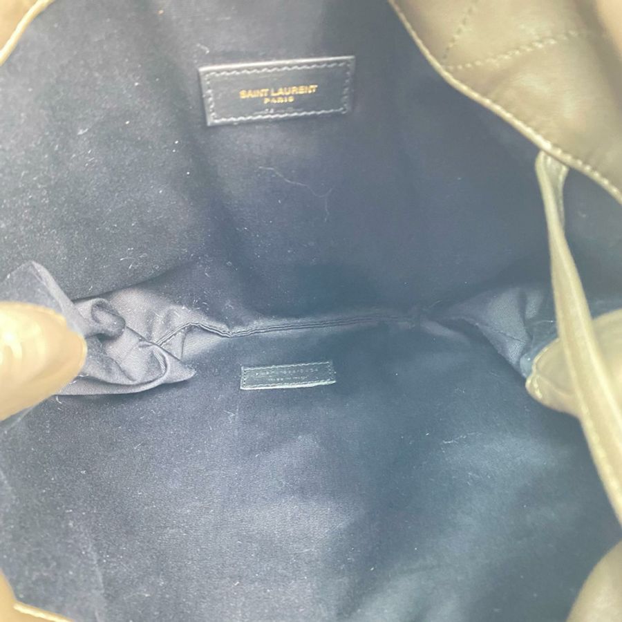 △ SAINT LAURENT 聖羅蘭 Brown Green Lambskin Jamie Shoulder Bag 啡綠色小羊皮肩背包 PMR781666-267014607-10