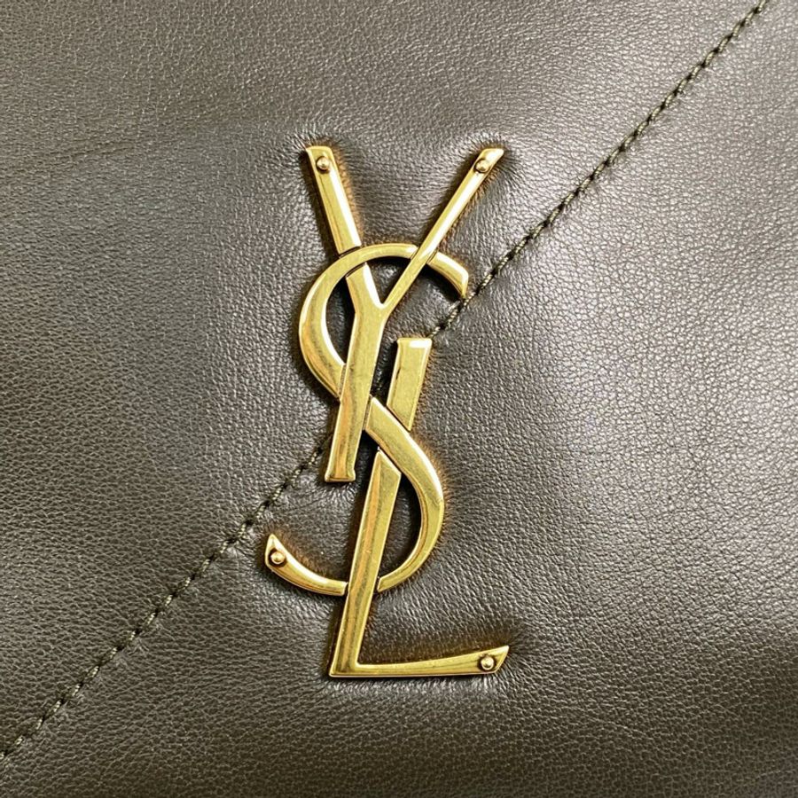 △ SAINT LAURENT 聖羅蘭 Brown Green Lambskin Jamie Shoulder Bag 啡綠色小羊皮肩背包 PMR781666-267014607-11